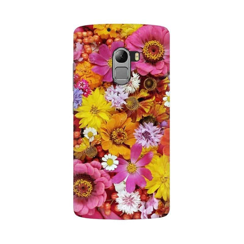 Colorful Flowers Background Mobile Cover For Lenovo A7010