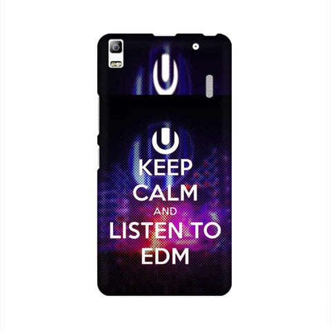 Keep Calm And Listen To EDM Mobile Cover For Lenovo K3 Note
