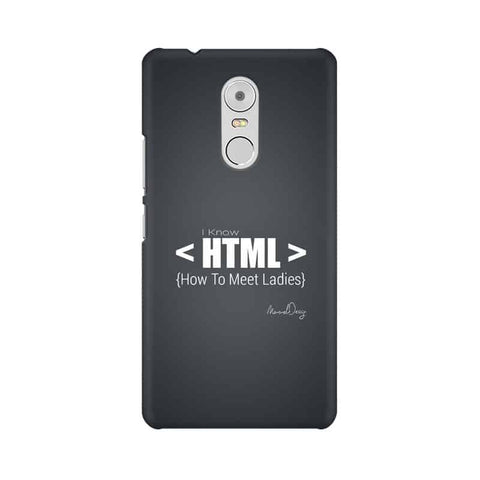 HTML Mobile Cover For Lenovo K6 Note