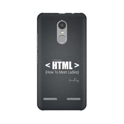 HTML Mobile Cover For Lenovo K6 Power