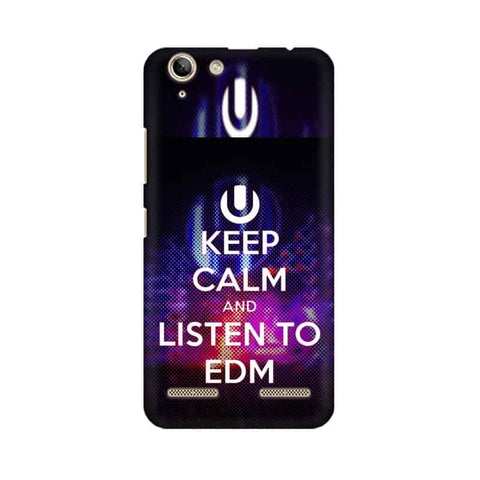 Keep Calm And Listen To EDM Mobile Cover For Lenovo Lemon 3