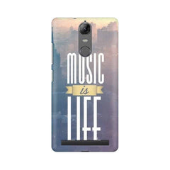 Music is Life Mobile Cover For Lenovo Vibe K5 Note