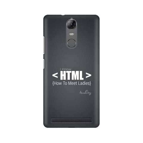 HTML Mobile Cover For Lenovo Vibe K5 Note