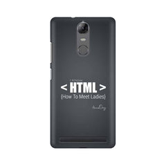 HTML Mobile Cover For Lenovo Vibe K5 Note