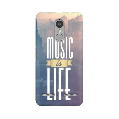 Music is Life Mobile Cover For Lenovo Vibe K6