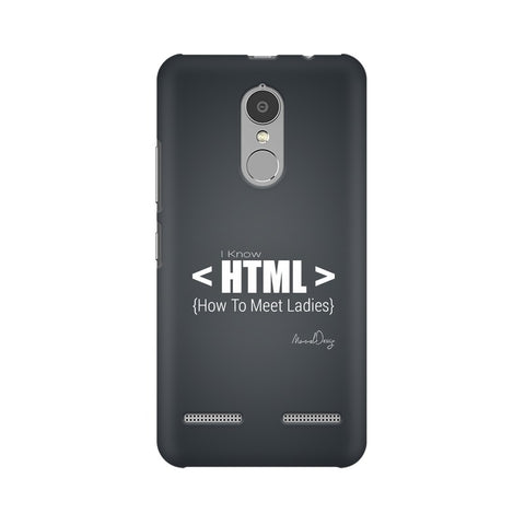 HTML Mobile Cover For Lenovo Vibe K6