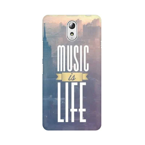 Music is Life Mobile Cover For Lenovo Vibe P1M