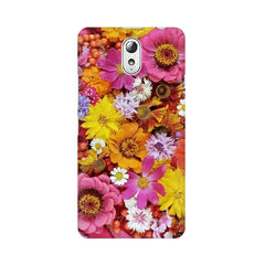 Colorful Flowers Background Mobile Cover For Lenovo Vibe P1M