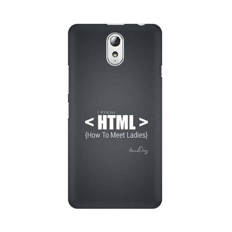 HTML Mobile Cover For Lenovo Vibe P1M