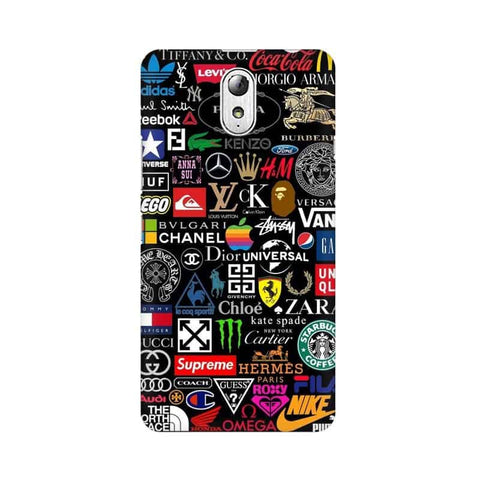 Brands Logo's Mobile Cover For Lenovo Vibe P1M