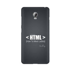 HTML Mobile Cover For Lenovo Vibe P1