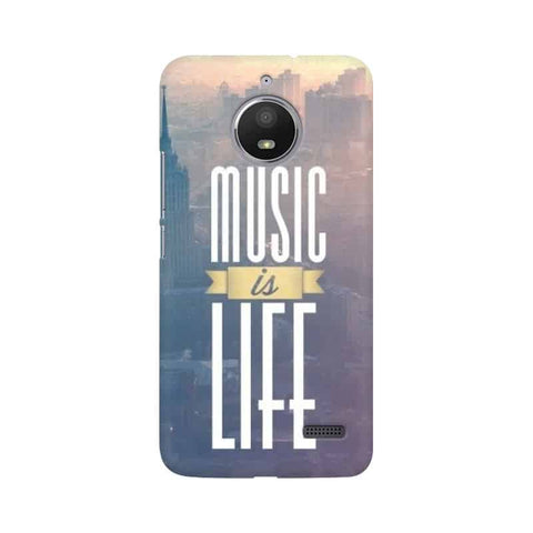 Music is Life Mobile Cover For Moto E4