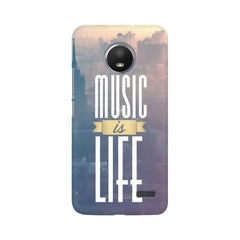Music is Life Mobile Cover For Moto E4