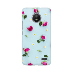 Floral Background Mobile Cover For Moto E4