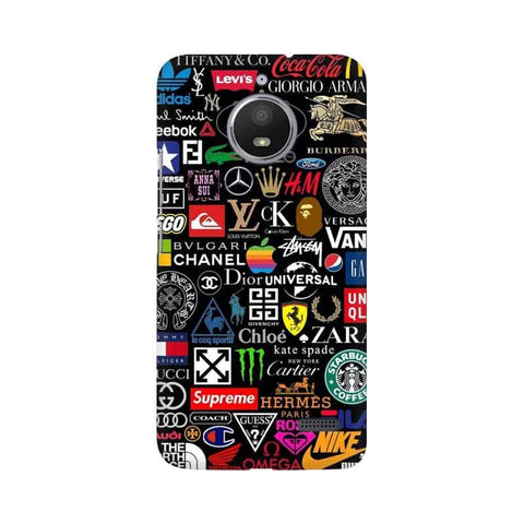 Brands Logo's Mobile Cover For Moto E4