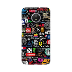 Brands Logo's Mobile Cover For Moto E4