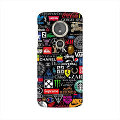Brands Logo's Mobile Cover For Moto E5 Plus