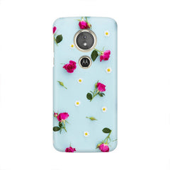 Floral Background Mobile Cover For Moto E5