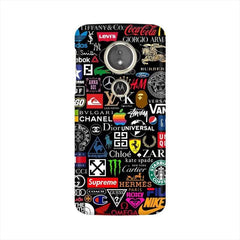Brands Logo's Mobile Cover For Moto E5