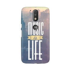 Music is Life Mobile Cover For Moto G4 Plus