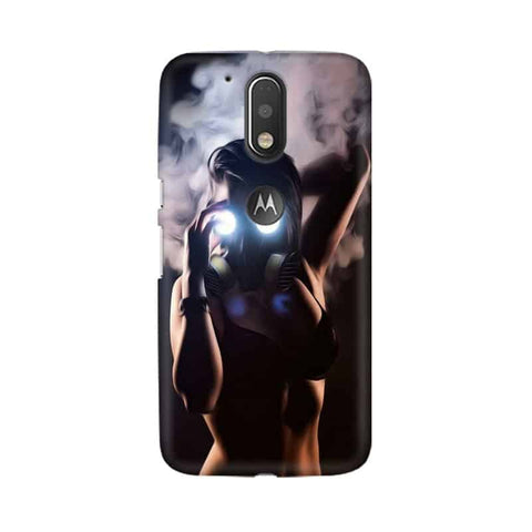 Gas Mask Girl Mobile Cover For Moto G4 Plus