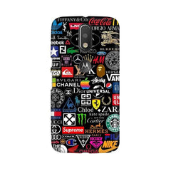 Brands Logo's Mobile Cover For Moto G4 Plus
