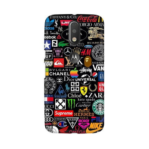 Brands Logo's Mobile Cover For Moto G4