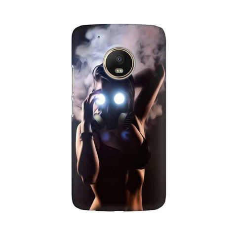 Gas Mask Girl Mobile Cover For Moto G5 Plus