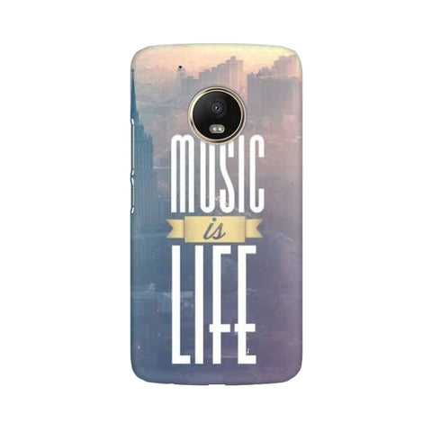 Music is Life Mobile Cover For Moto G5