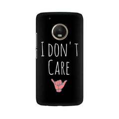 I Don't Care Mobile Cover For Moto G5