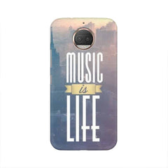 Music is Life Mobile Cover For Moto G5s Plus