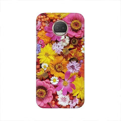 Colorful Flowers Background Mobile Cover For Moto G5s Plus
