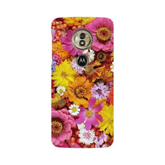 Colorful Flowers Background Mobile Cover For Moto G6 Play
