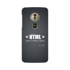 HTML Mobile Cover For Moto G6 Play