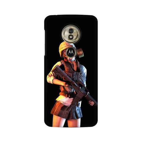 Mask Girl Mobile Cover For Moto G6 Play