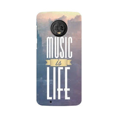 Music is Life Mobile Cover For Moto G6