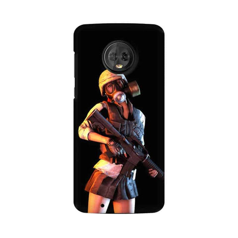 Mask Girl Mobile Cover For Moto G6