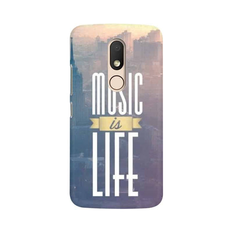 Music is Life Mobile Cover For Moto M