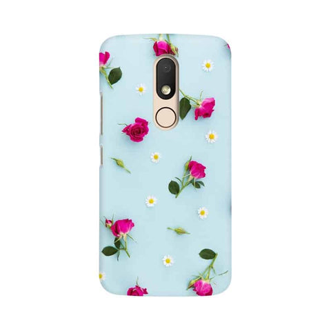 Floral Background Mobile Cover For Moto M