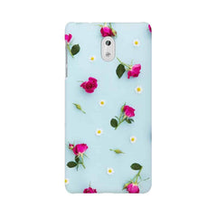 Floral Background Mobile Cover For Nokia 3
