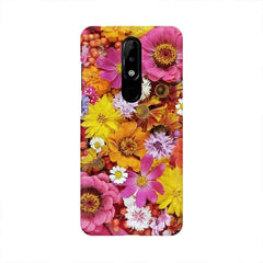 Colorful Flowers Background Mobile Cover For Nokia 5.1 Plus