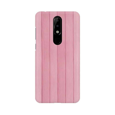 Pink Wood Mobile Cover For Nokia 5.1 Plus