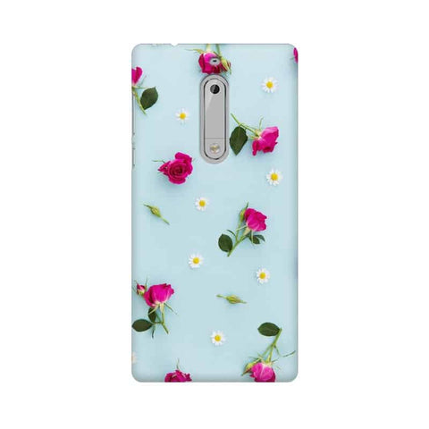 Floral Background Mobile Cover For Nokia 5