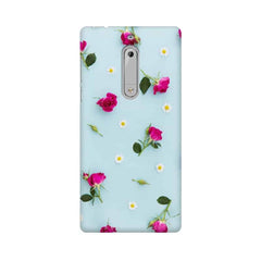 Floral Background Mobile Cover For Nokia 5