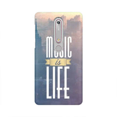 Music is Life Mobile Cover For Nokia 6.1