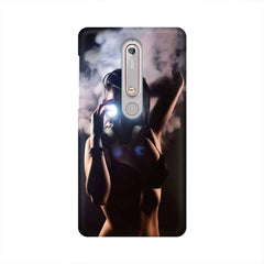Gas Mask Girl Mobile Cover For Nokia 6.1