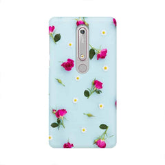 Floral Background Mobile Cover For Nokia 6.1
