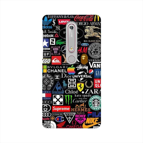 Brands Logo's Mobile Cover For Nokia 6.1