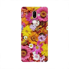 Colorful Flowers Background Mobile Cover For Nokia 7 Plus