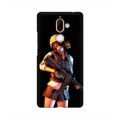 Mask Girl Mobile Cover For Nokia 7 Plus